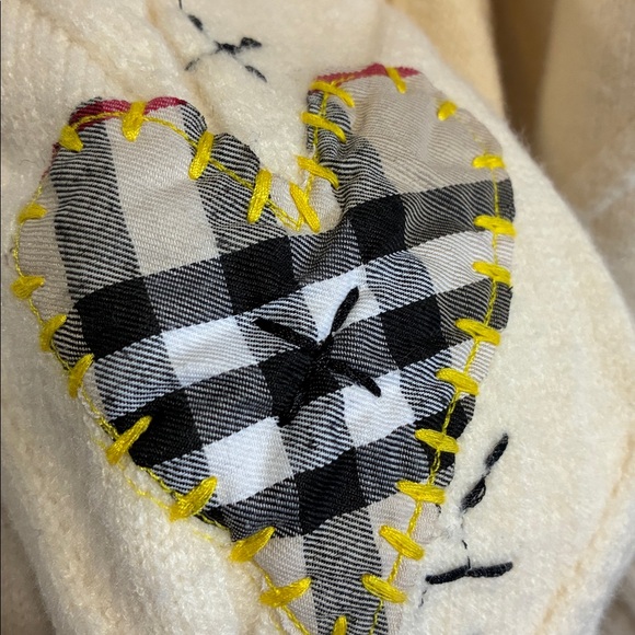 Dreamers Cream Cardigan with Colorful Buttons - Picture 2 of 15